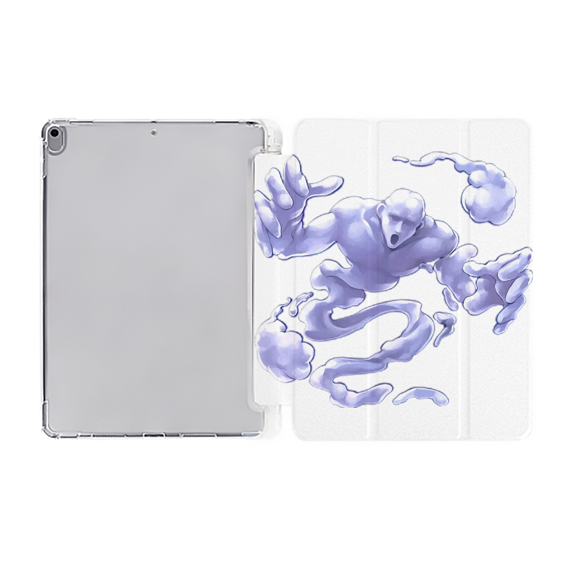 （画像用） 遊☆戯☆王 Yu-Gi-Oh! IPad ケース ペン収納付き 三つ折りスタンド PUレザー×シリコン 対応機種9.5/10.5/10.9インチ